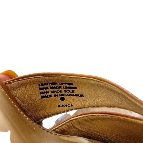 Antonio Melani Leather Bianca Block Heel Sandal size 7 - Picture 9 of 11